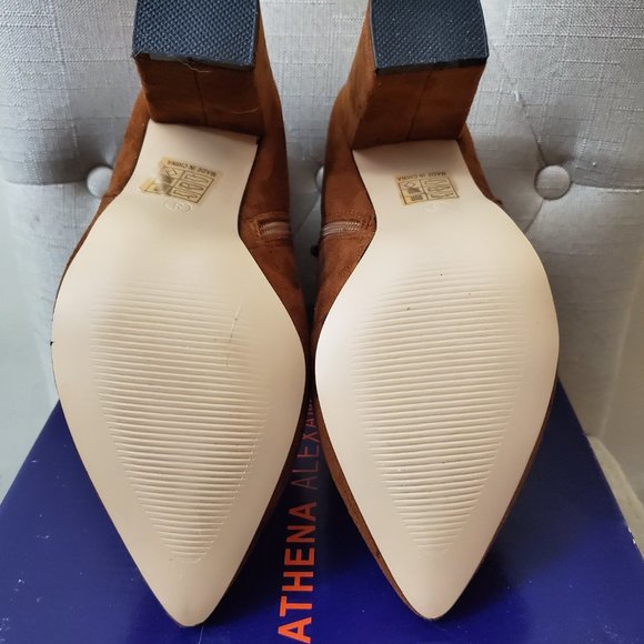 Athena Alexander Brown Suede Booties - Picture 5 of 6